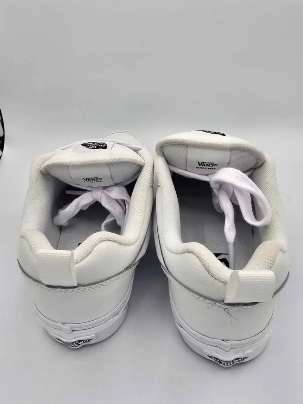 Vans White Knu Skool Shoes